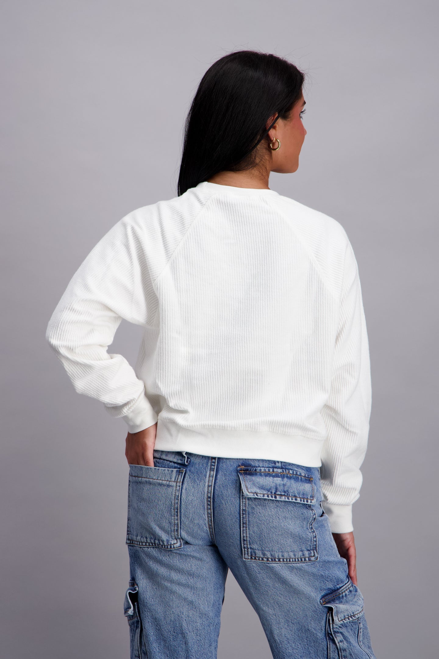 PCL Rib Cropped Pullover