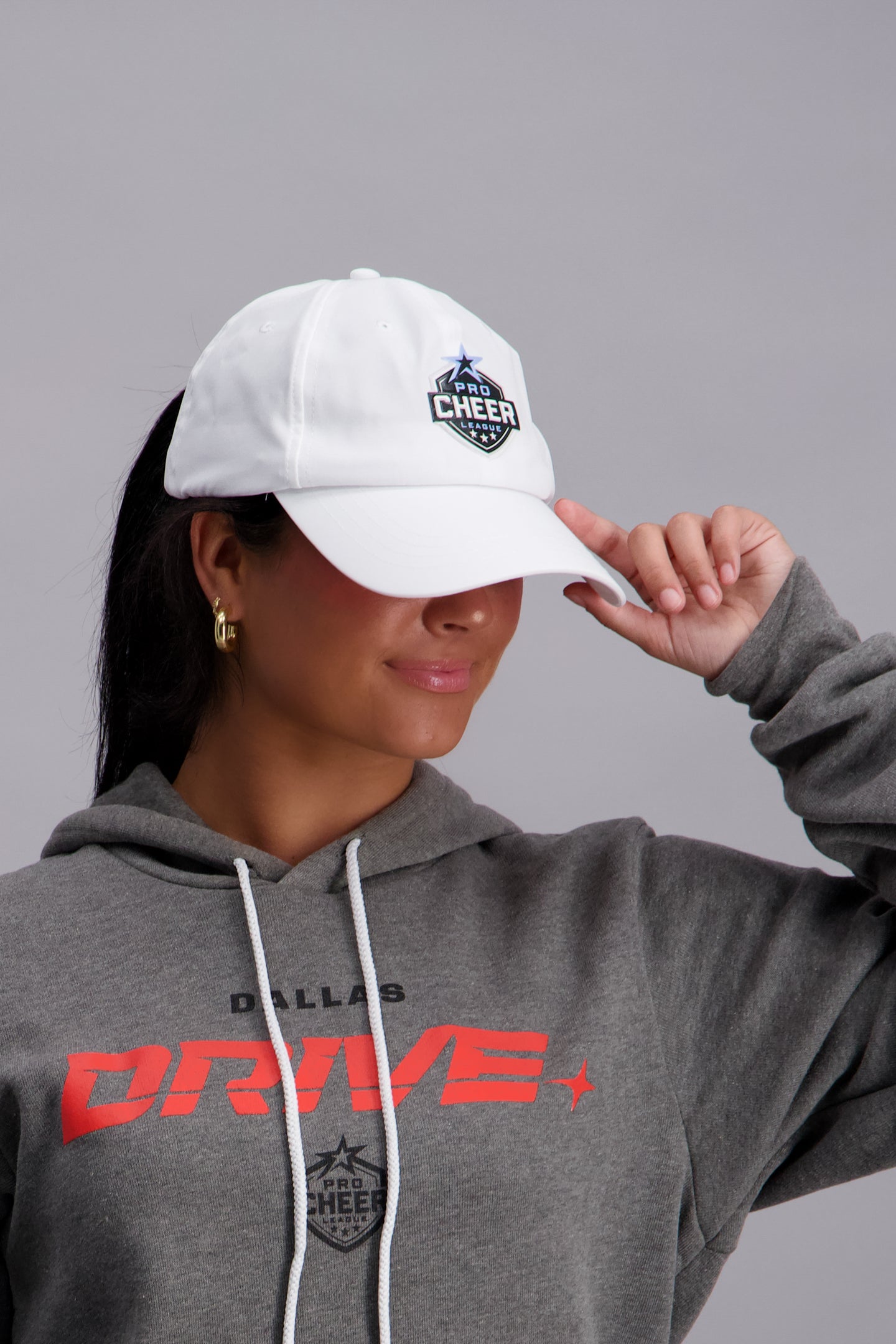 Pro Cheer League White Classic Ball Cap