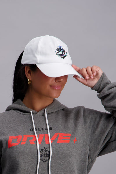 Pro Cheer League White Classic Ball Cap