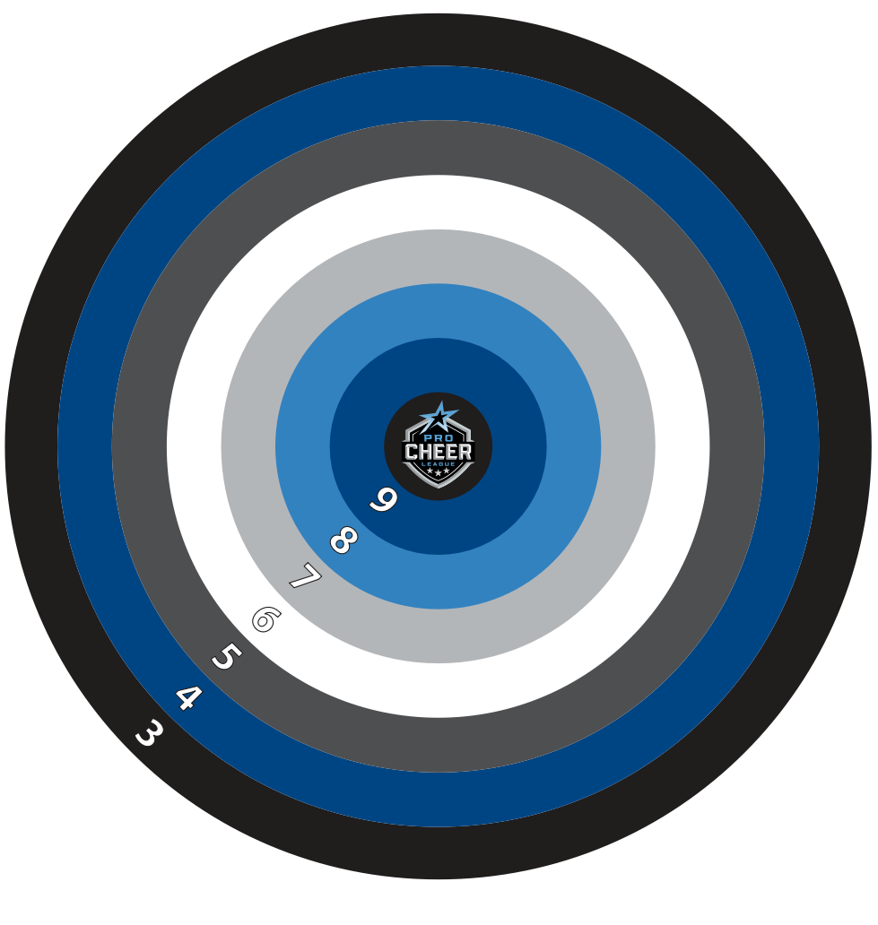Official Pro Cheer League Bullseye Target